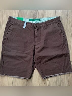 Toddland Shipwreck Men's Brown Cotton Chino Shorts Nautical Pull Out Pockets 36